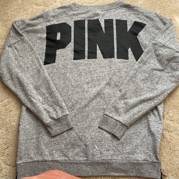 PINK Victoria’s Secret oversized sweatshirt, size L - Picture 2 of 3